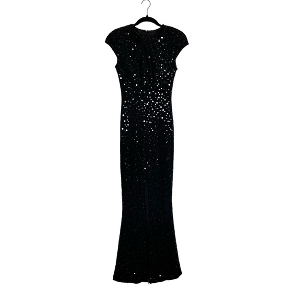 Talbot Runhof Black Sequin Mermaid Gown - Picture 1 of 14